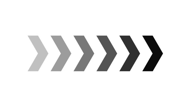 Right directional arrow loop animation. Animated arrows for the overlay video layer. arrow icon animation