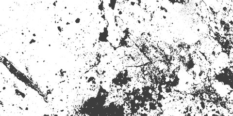 Fototapeta premium Black and White Grunge Texture Background Vector with Distressed Splatter and Grainy Surface