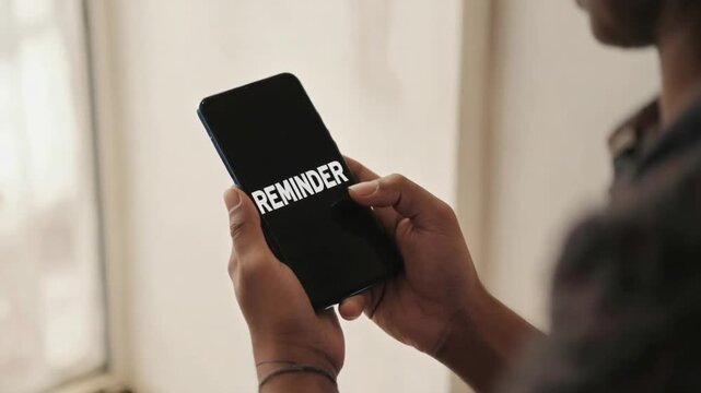 Reminder on the phone.