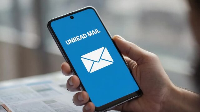 Unread mail. Inbox notification.