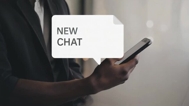 New chat on the phone.