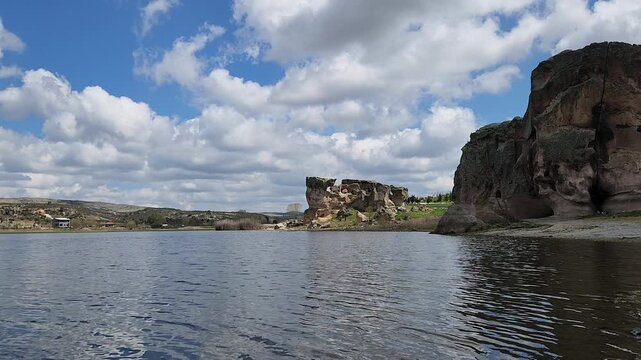 Emre Lake, located between D&ouml;ğer town and Bayramaliler village in the İhsaniye district of Afyonkarahisar, Turkey, is considered the natural gem of the Phrygian Valley 