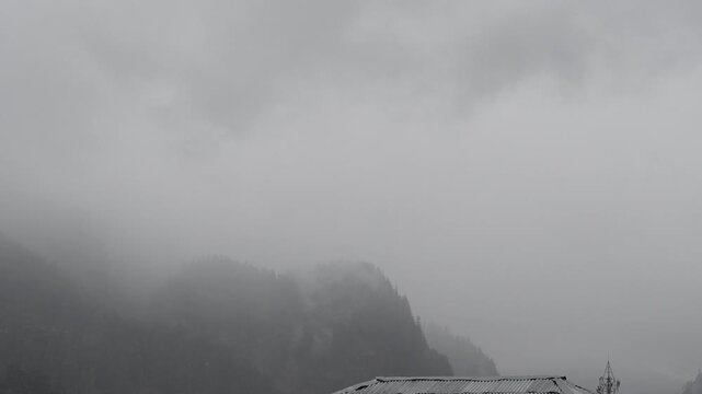 Time Lapse of mountain and clouds 