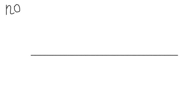 Animation of a thin horizontal line and the word "yes or no"