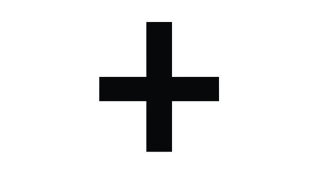 Obraz premium black plus sign on white background high quality professional detailed modern elegant stylish clean crisp vibrant colorful digital creative innovative