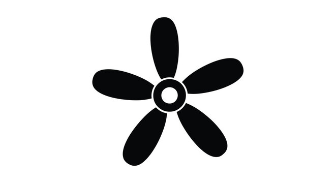 propeller silhouette on white background high quality professional detailed modern elegant stylish clean crisp vibrant colorful digital creative innovative contemporary