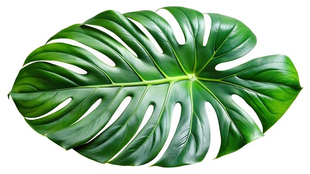 Monstera leaf green illustration