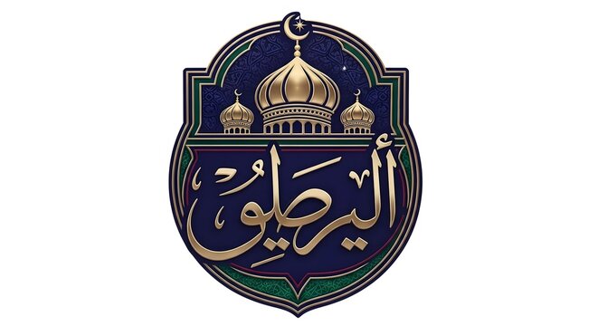 Intricate emblem of the imam hussein shrine a symbol of faith and heritage