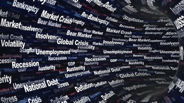 GLOBAL CRISIS Keywords Animation on Tunnel Walls, Background, Loop
