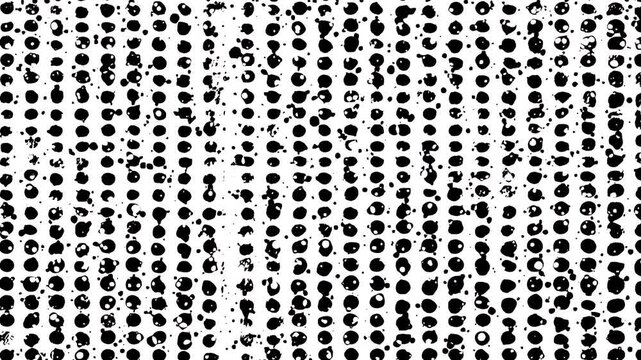 Grunge halftone overlay with distressed dirt texture for retro urban video effects