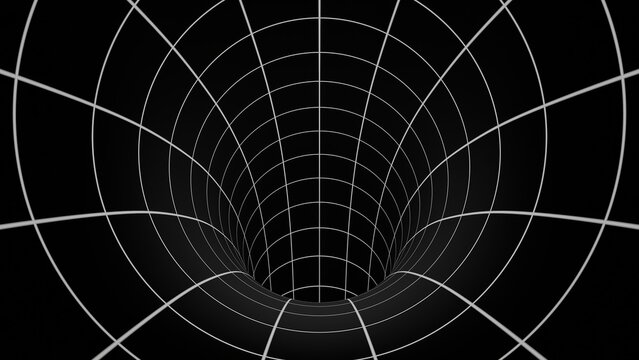 Warped Grid Wormhole Tunnel Dimensional Relativity