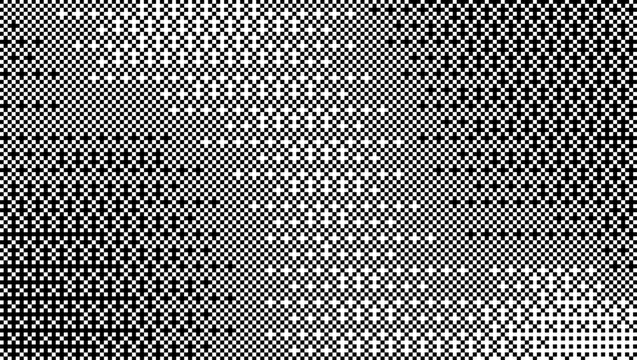 Bitmap halftone abstract texture shows pixelated gradient gradation with dither effect. Retro Y2K game computer tech techno vibe, vintage cyberpunk grain noise bit pixel art feel, digital mood glitch.