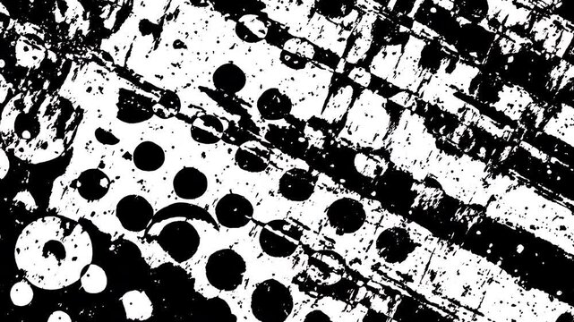 Grunge halftone dot texture overlay with dirt and grime for stylish video editing