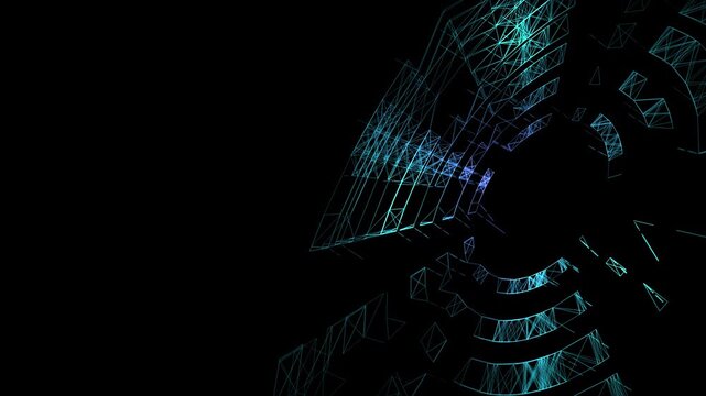 Intricate 3D visualization of a crystalline processor node or data hub. Glowing teal paths simulate high-speed transmission for fintech and decentralized network projects.