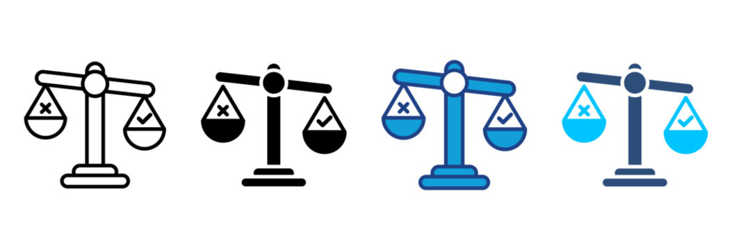 Morality Icon Set Multiple Style Vector Illustration