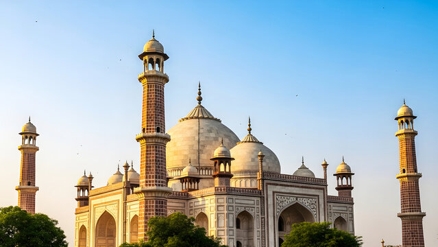 Jama Masjid Mughal Facade and Sky