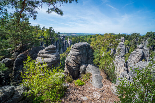 Rock town near Jicin - The Prachov Rocks, Bohemian Paradise, Jicin, Czech Republic