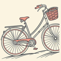 Fototapeta premium Vintage Bicycle Design Element in Vector