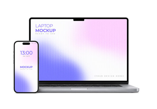 Laptop and Smartphone Mockup Set