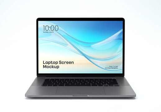 Laptop Screen Display Mockup
