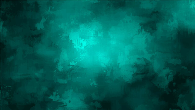 Vector Abstract turquoise masterpiece with textured wisps and dynamic light, evokes depth and a sense of movement. 