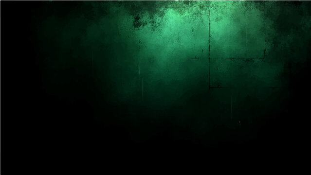 Vector Mysterious dark green textural grunge background, evoking depth atmosphere of enigma and mystique, perfect concept abstract.