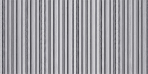 Fototapeta premium SEAMLESS background of neutral gray wooden wall panel, natural wood paneling texture, decorative accent wall or acoustic panel design, repeating pattern.