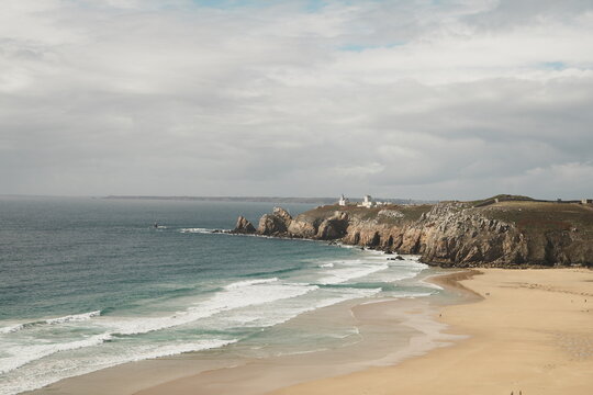 Pointe de Pen Hir dans la presqu'&icirc;le de Crozon, en Bretagne - France