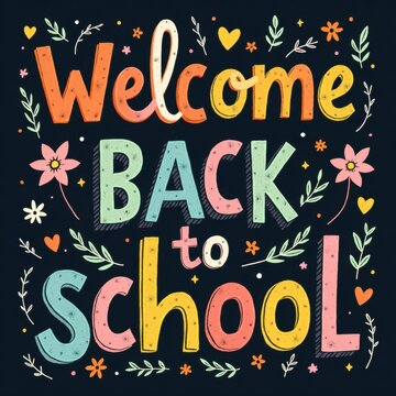 Colorful Welcome Back to School Announcement