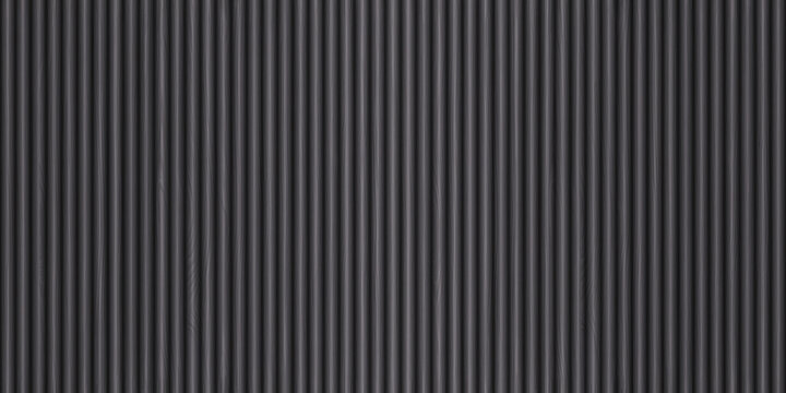 SEAMLESS background of dark gray wooden wall panel, natural wood paneling texture, decorative accent wall or acoustic panel design, repeating pattern.