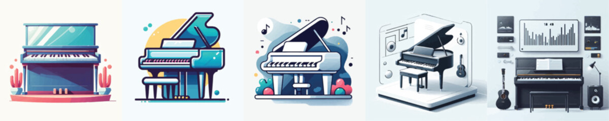 Vector of a piano © FirdianKrisna