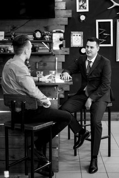 groom in the barber shop