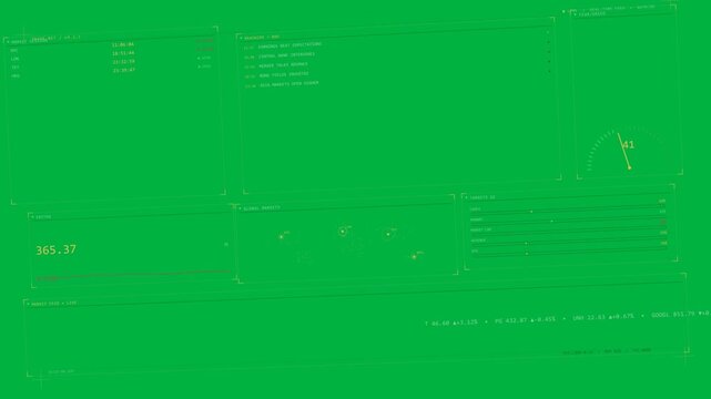 Data spike causing HUD updating readout, moving gauge, showing live data on transparent background