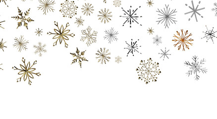 Stunning winter snowflake pattern for festive backgrounds, perfect for holiday greetings and season © vege