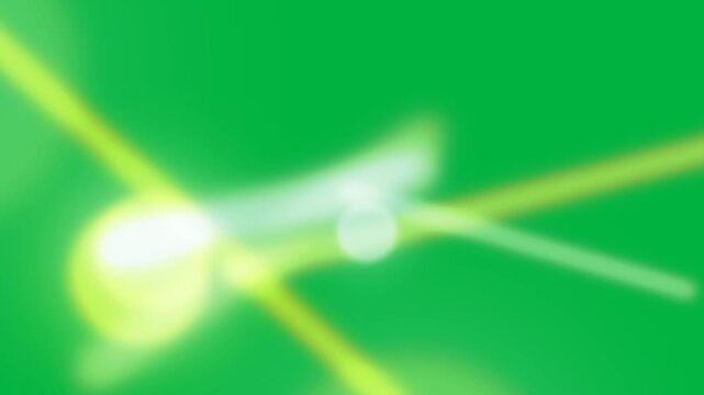 Left glow starting disc and rods entering crossing blooming parting forming transparent transition