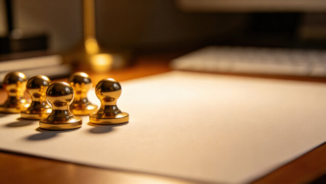 Gold paperweights