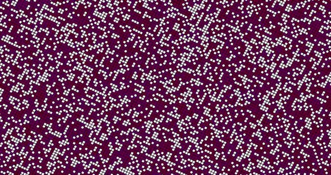 Abstract digital glitch art with changing pixelated patterns and color shifts.