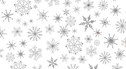 Abstract snowflake pattern, perfect for holiday greetings and winter designs, seasonal decor. © vege