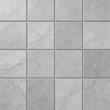 Gray marble tiles in grid pattern