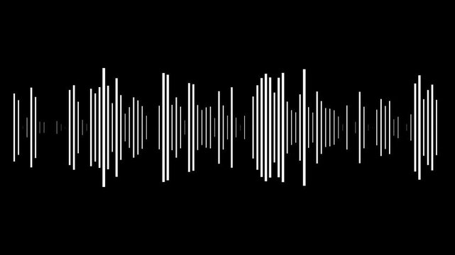 Sound wave icon, podcast player interface, music symbol. Monochrome simple sound wave on transparent background. Vector sound wave icon. Equalizer template vector illustrator.