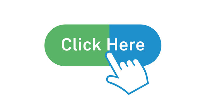 click here button with hand cursor icon