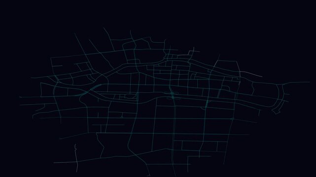 Yuyao, China, City Infrastructure Expansion Animation, Urban Visualization Technology