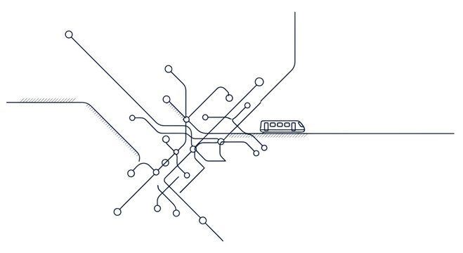 Electronic circuit board design blueprint.