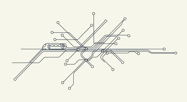 Circuit board with wires and connections.