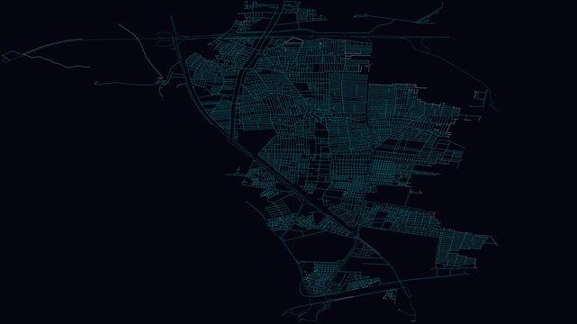Shubrā Al Khaymah, Egypt, City Infrastructure Expansion Animation, Urban Visualization Technology