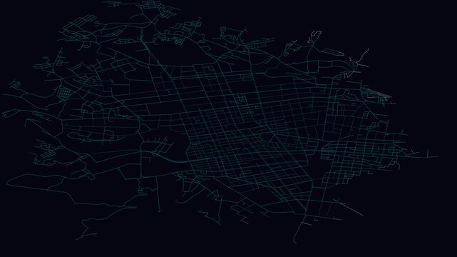 Sendai, Japan, City Infrastructure Expansion Animation, Urban Visualization Technology