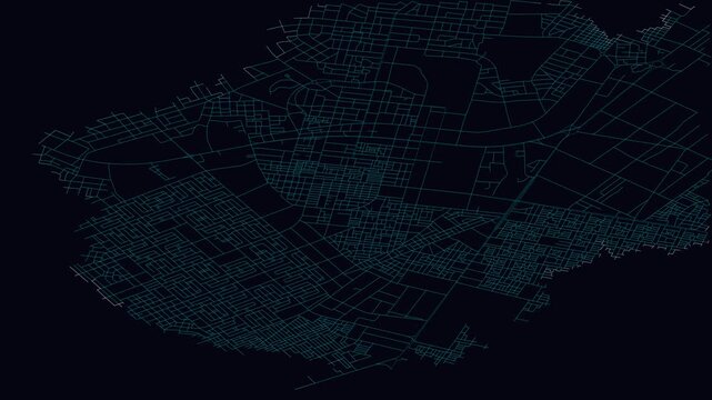 Nouakchott, Mauritania, City Infrastructure Expansion Animation, Urban Visualization Technology