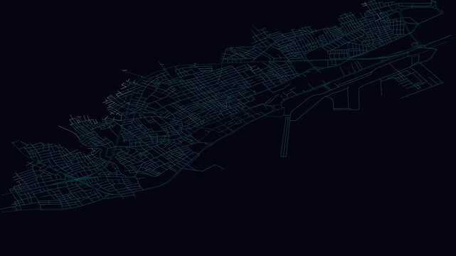 Mersin, Turkey, City Infrastructure Expansion Animation, Urban Visualization Technology
