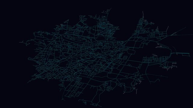 Gwalior, India, City Infrastructure Expansion Animation, Urban Visualization Technology