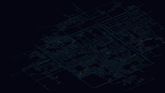 Chandīgarh, India, City Infrastructure Expansion Animation, Urban Visualization Technology